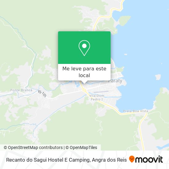 Recanto do Sagui Hostel E Camping mapa