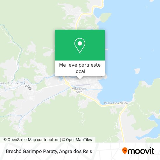 Brechó Garimpo Paraty mapa