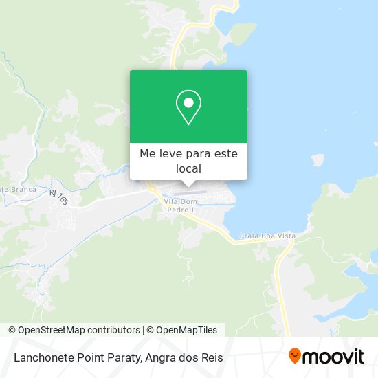 Lanchonete Point Paraty mapa