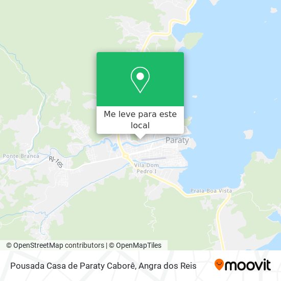 Pousada Casa de Paraty Caborê mapa