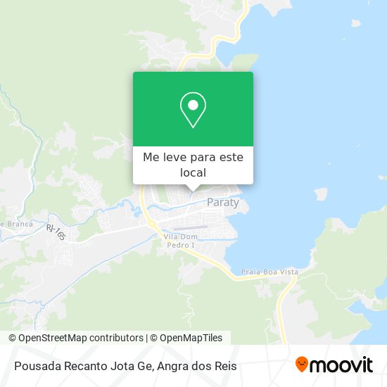 Pousada Recanto Jota Ge mapa