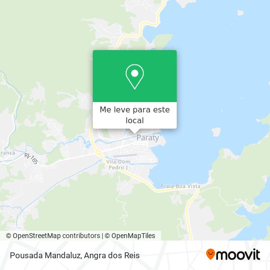 Pousada Mandaluz mapa