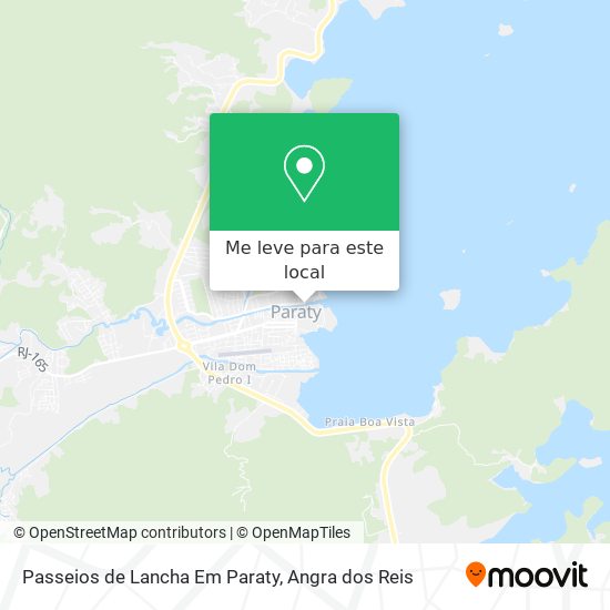 Passeios de Lancha Em Paraty mapa