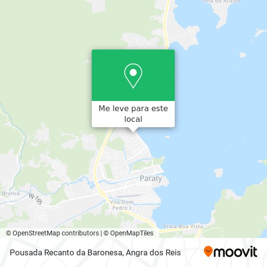 Pousada Recanto da Baronesa mapa