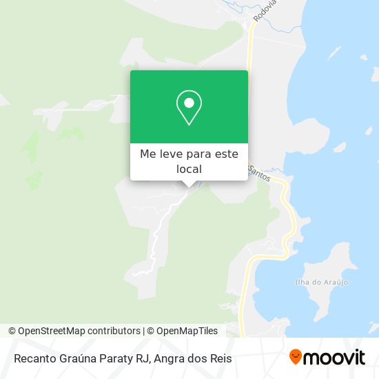 Recanto Graúna Paraty RJ mapa