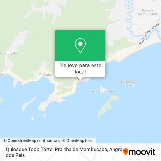 Quiosque Todo Torto, Prainha de Mambucaba mapa