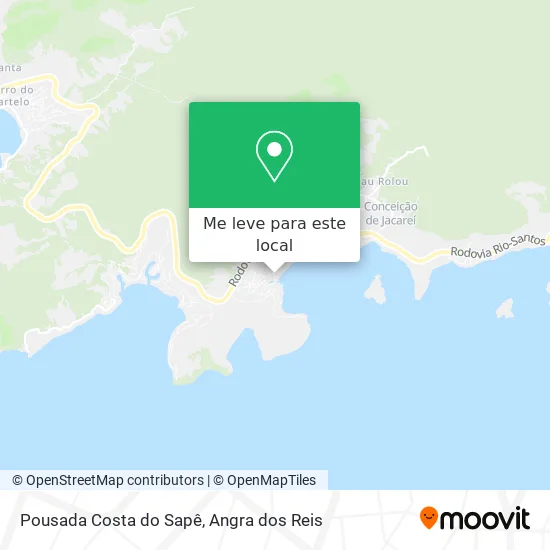 Pousada Costa do Sapê mapa