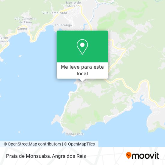 Praia de Monsuaba mapa