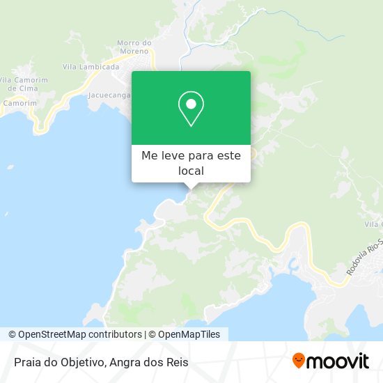 Praia do Objetivo mapa