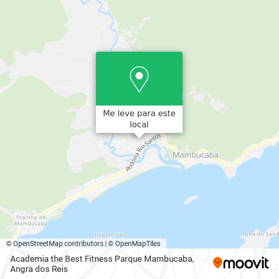 Academia the Best Fitness Parque Mambucaba mapa