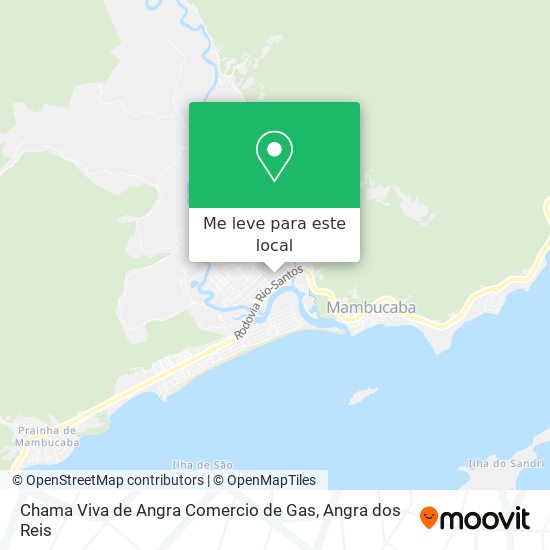 Chama Viva de Angra Comercio de Gas mapa