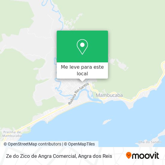 Ze do Zico de Angra Comercial mapa