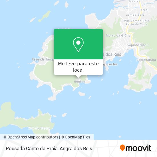 Pousada Canto da Praia mapa