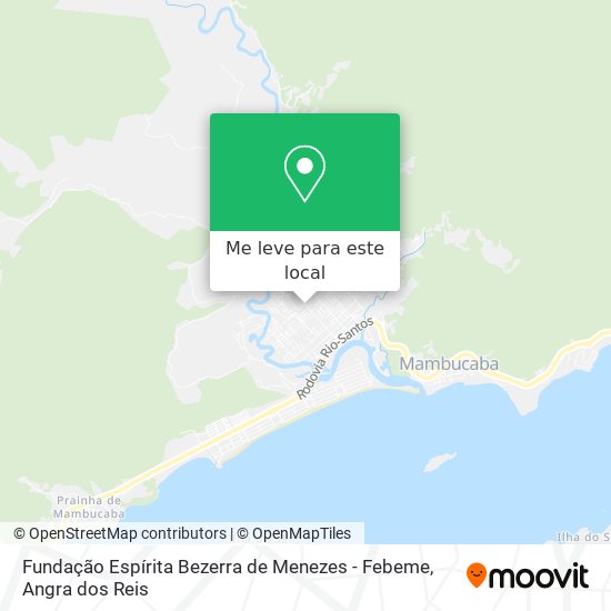 Fundação Espírita Bezerra de Menezes - Febeme mapa