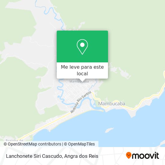 Lanchonete Siri Cascudo mapa