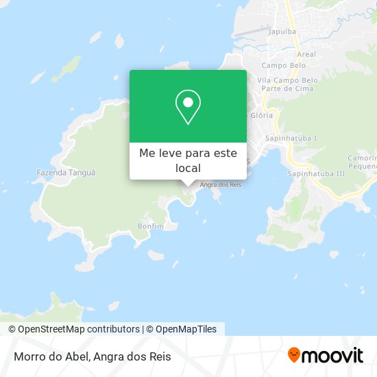 Morro do Abel mapa