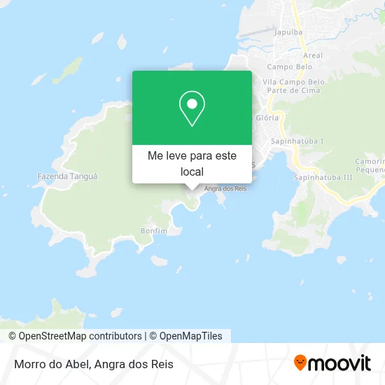 Morro do Abel mapa