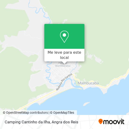 Camping Cantinho da Ilha mapa