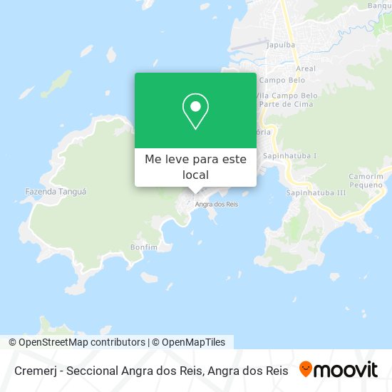 Cremerj - Seccional Angra dos Reis mapa