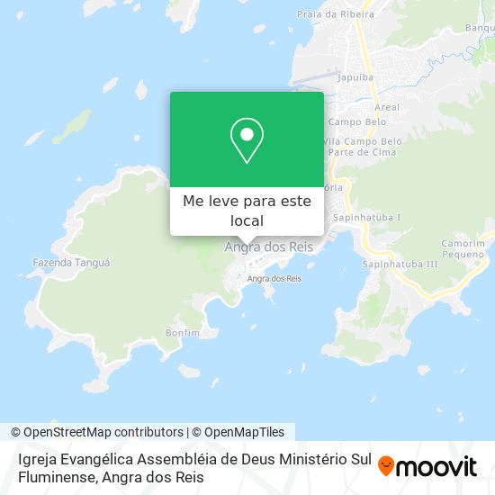 Igreja Evangélica Assembléia de Deus Ministério Sul Fluminense mapa