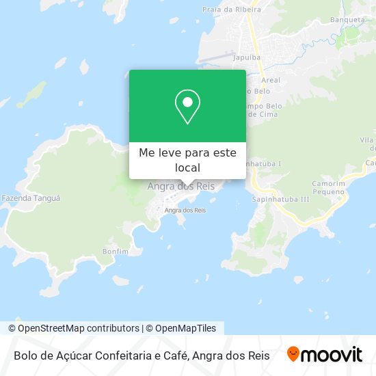 Bolo de Açúcar Confeitaria e Café mapa