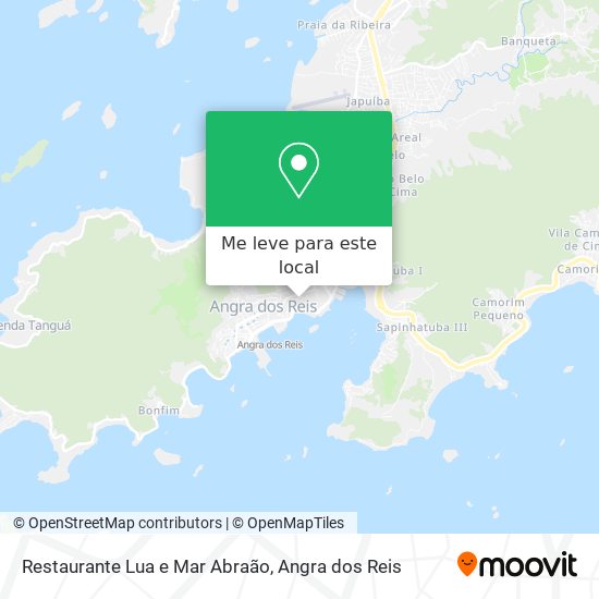 Restaurante Lua e Mar Abraão mapa