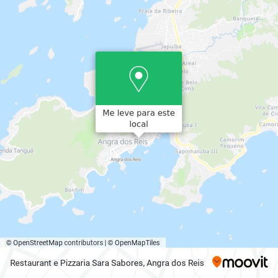 Restaurant e Pizzaria Sara Sabores mapa