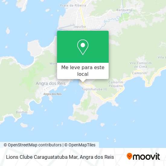 Lions Clube Caraguatatuba Mar mapa
