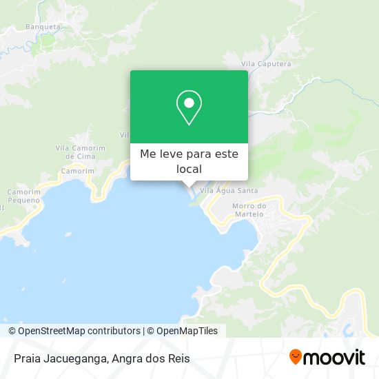 Praia Jacueganga mapa