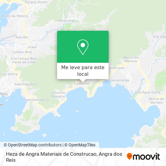 Heza de Angra Materiais de Construcao mapa