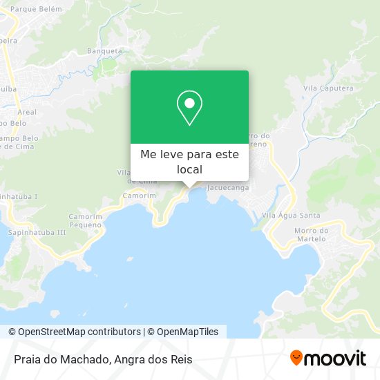 Praia do Machado mapa