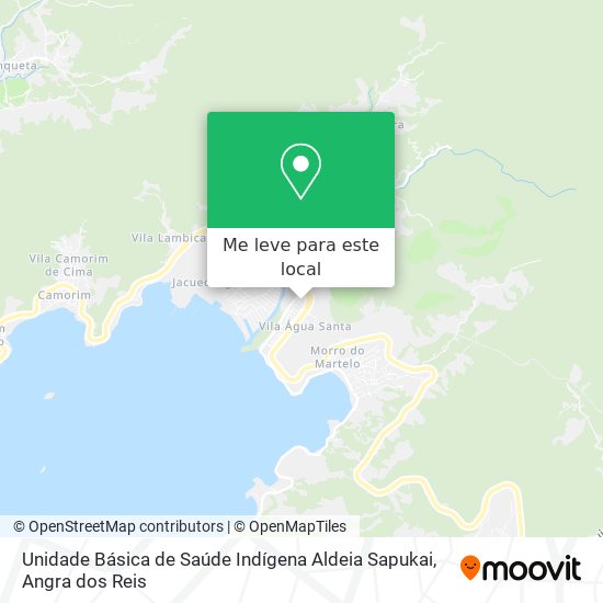 Unidade Básica de Saúde Indígena Aldeia Sapukai mapa