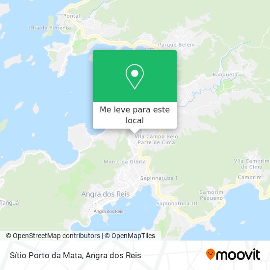 Sítio Porto da Mata mapa