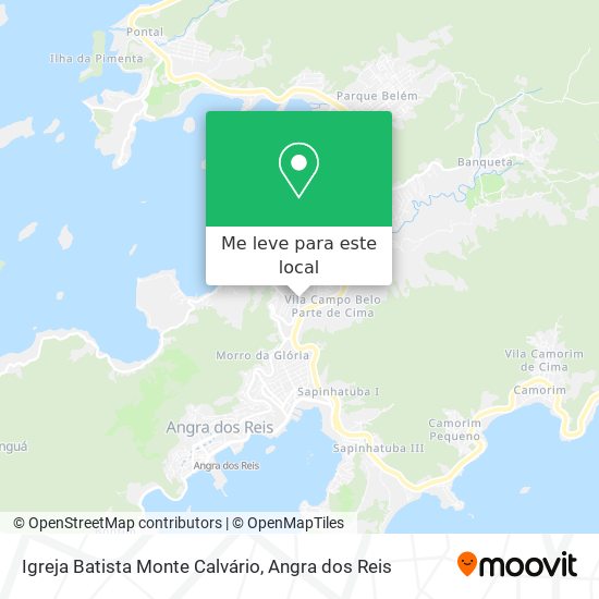 Igreja Batista Monte Calvário mapa