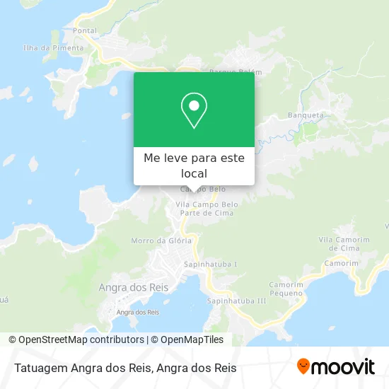Tatuagem Angra dos Reis mapa
