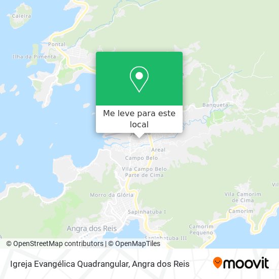 Igreja Evangélica Quadrangular mapa