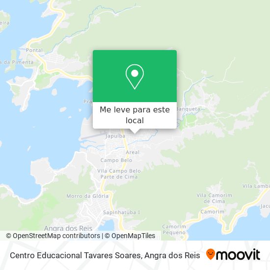 Centro Educacional Tavares Soares mapa