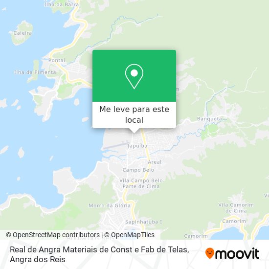 Real de Angra Materiais de Const e Fab de Telas mapa