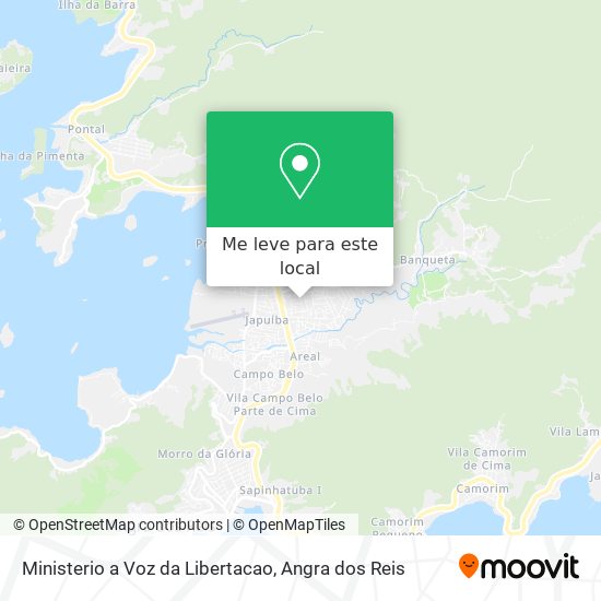 Ministerio a Voz da Libertacao mapa