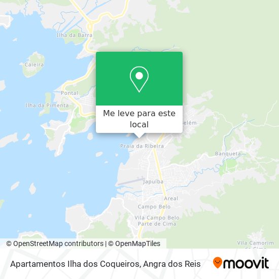 Apartamentos Ilha dos Coqueiros mapa