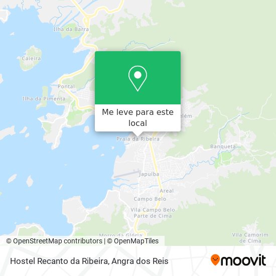 Hostel Recanto da Ribeira mapa