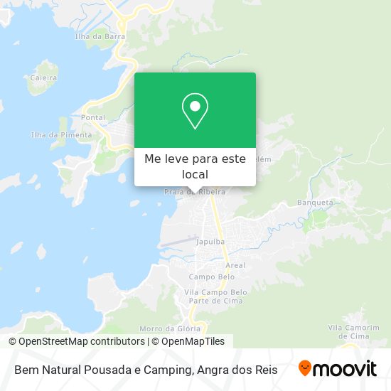 Bem Natural Pousada e Camping mapa