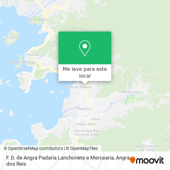 F. D. de Angra Padaria Lanchonete e Mercearia mapa