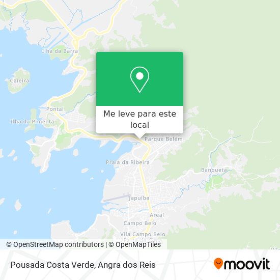 Pousada Costa Verde mapa