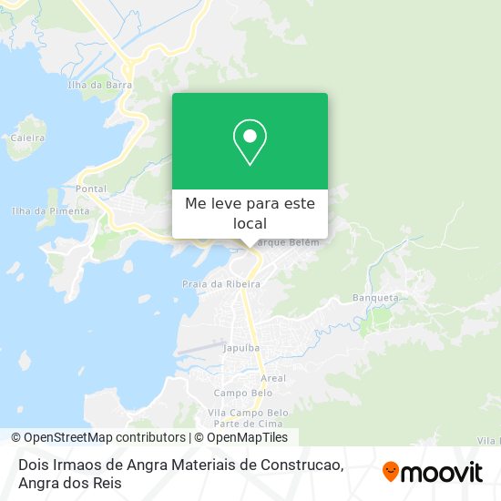 Dois Irmaos de Angra Materiais de Construcao mapa