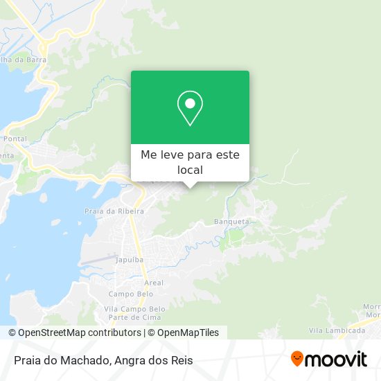 Praia do Machado mapa