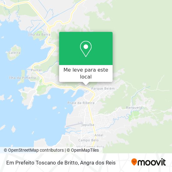 Em Prefeito Toscano de Britto mapa