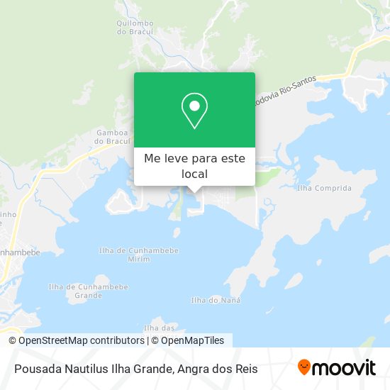 Pousada Nautilus Ilha Grande mapa