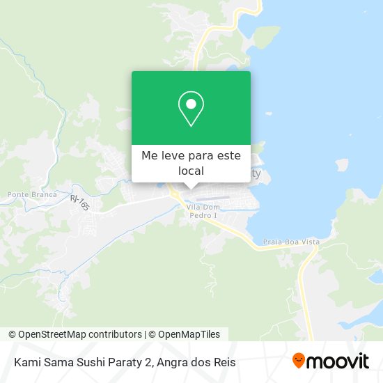 Kami Sama Sushi Paraty 2 mapa