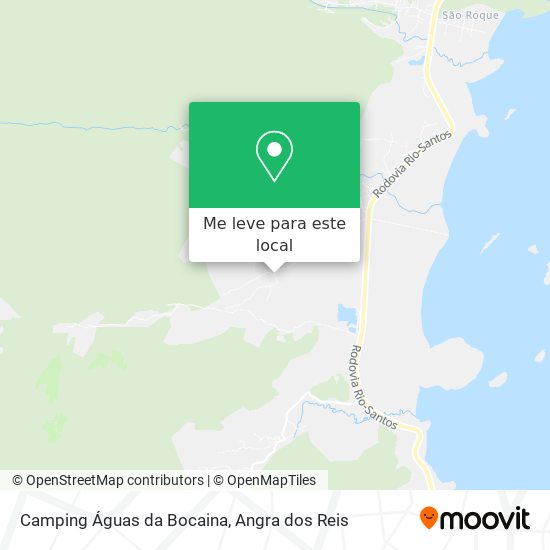 Camping Águas da Bocaina mapa